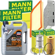 Mann Kit D'Inspection + Huile Liqui 5W-30 Convient pour VW Golf 5 6 Audi A3 8P