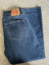 LEVI'S 501 Premium Big E Jeans Men's W36 L27 Straight Fit Button Fly Ex Cond