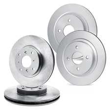 For Mitsubishi Mirage 91-92 R1 Concepts Plain Front & Rear Brake Rotor Set