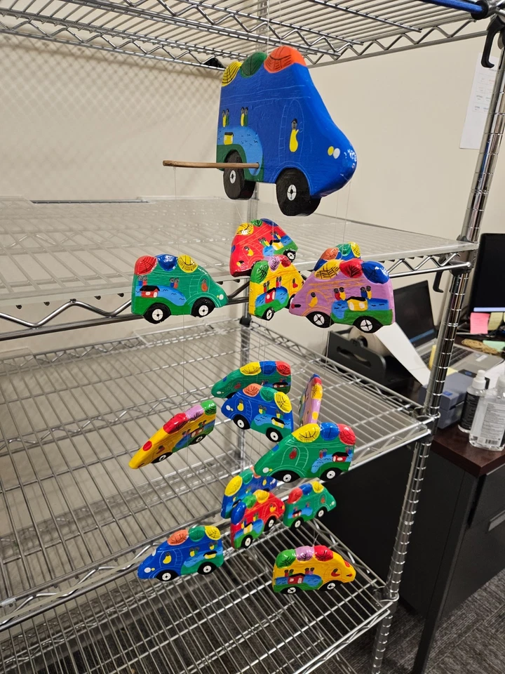 Деревянный автобус-мобиль ручной работы Dinosaur Hill New York - Изображение 2 из 4