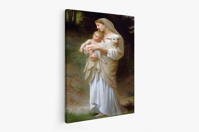 Adolphe Bouguereau, innocence,1893,vintage,      Canvas Wall Art Picture Print