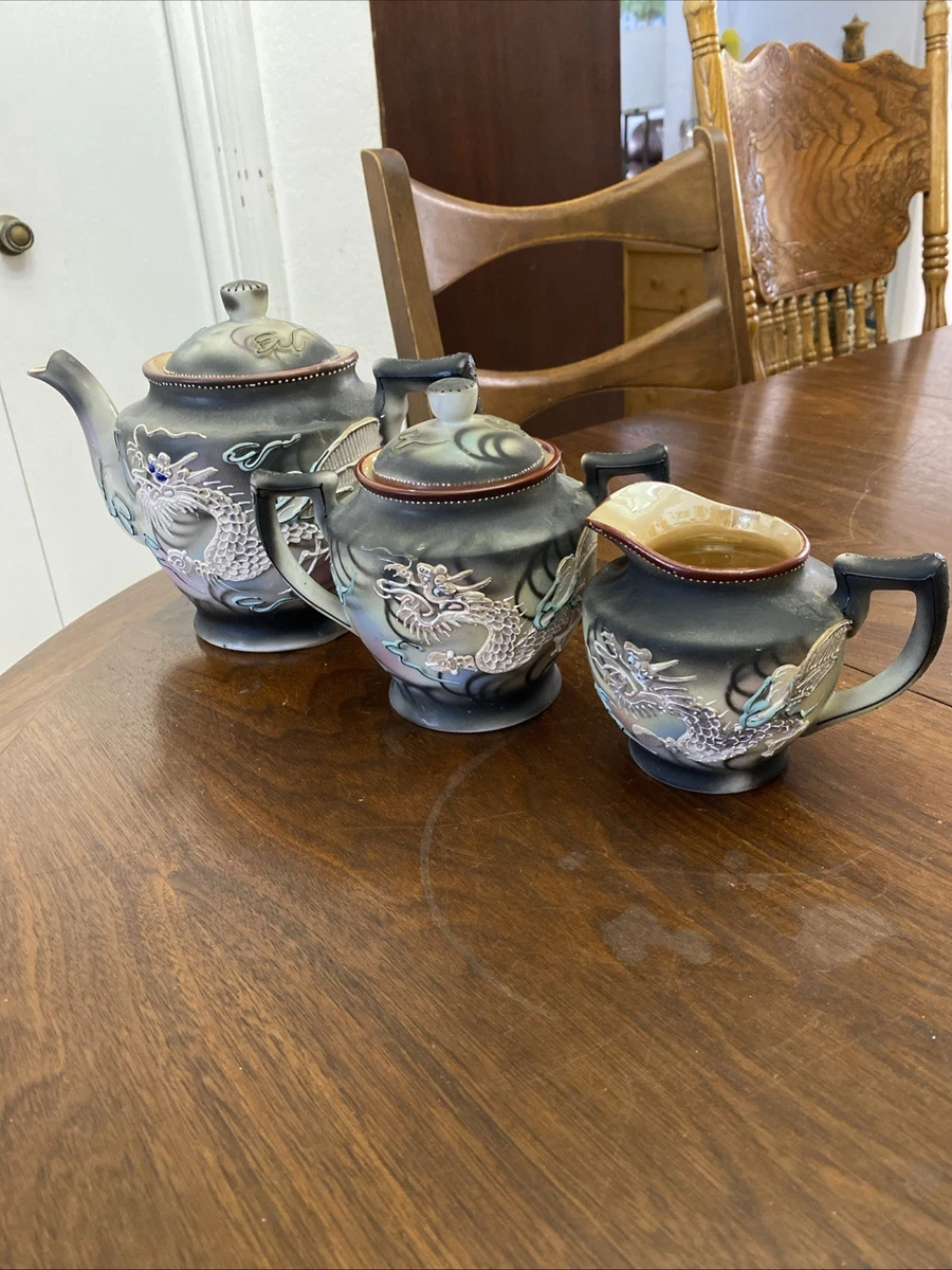 Dragon Tea Set In Collectible Japanese Teapots & Tea Sets (1900