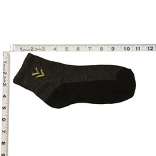 5 Pairs Men's Socks - Gray Top, Black Bottom, White  Yellow Chevron