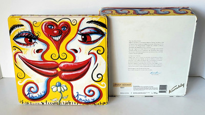 Kenny Scharf Trois Roses Kambly SA Switzerland Cookie Tin 9x9in 1992 VTG