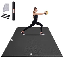 VEVOR Exercise Mat Non Slip Yoga Mat Gym Fitness Pilate Workout Mat (6x4ft)