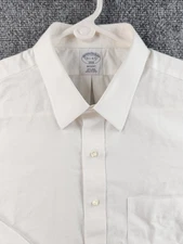 Brooks Brothers 16.5 4/5 Non-Iron Regent Cotton White Shirt Long Sleeve Solid