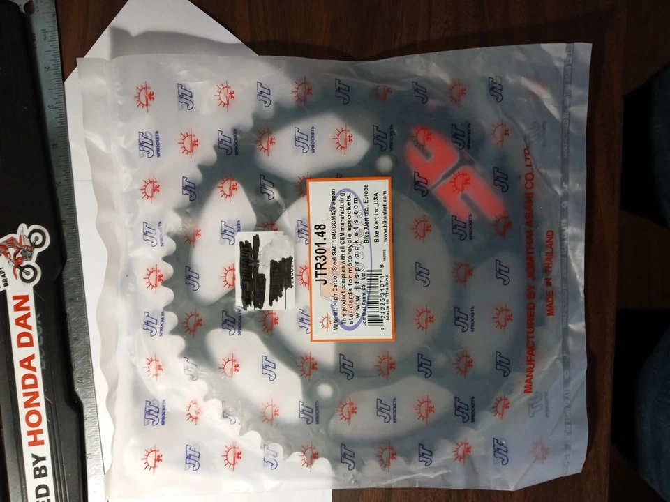 Roda dentada traseira de aço Honda XR600R XR650R XR250 JT 48T JTR301.48 compatível com 1990-2009 - Imagem 4 de 4