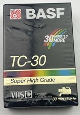 NEW BASF TC-30 Super High Grade VHSC Stereo Compact Videocassette Camcorder Tape