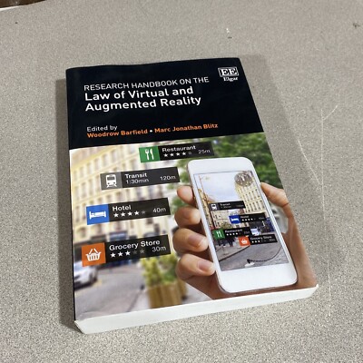 Nice Research Handbook on the Law of Virtual and Augmented Reality Paperback!