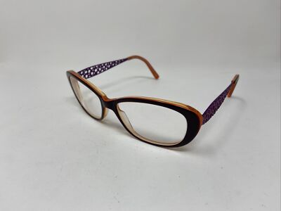 JEAN LAFONT EYEWEAR RUBAN 7083 53/15/139 PURPLE ORANGE EYEGLASSES FRAME OB39