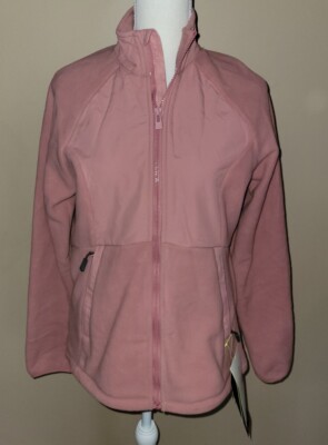 All in Motion Women's Pink Polartec Soft Warm Fleece Zip Jacket S New Pockets