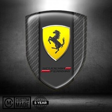 Ferrari Sticker  Fender Badge Decal Side Logo Trunk Bumper Laptop Etc.