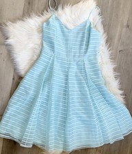 NWOT HALSTON HERITAGE blue fit&flare dress, Size 10 Retail $375