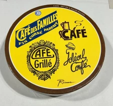 SET OF 4 ROSANNA CAFE 8" SALAD PLATES PARISIAN CAFE THEMED NEW