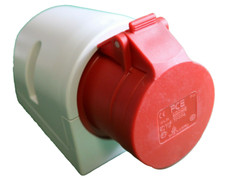 Steckdose Wanddose CEE Wandsteckdose 16A 5pol. 6h IP 44  400 Volt PCE Starkstrom