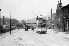 pt0193 - Tram at bottom of Saltern Ebble Hill , Yorkshire - photo 6x4