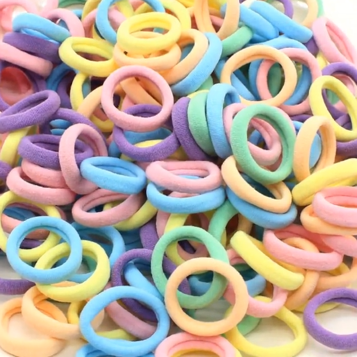 50 mini pony per capelli elastici infiniti fasce per capelli