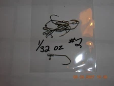 50 1/32 Tube Jigs Red Chrome Sickle Hooks  #8  #6  #4  #2  You Choose