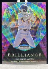 2022 Panini Prizm Draft Picks Dylan Beavers Brilliance Purple Wave #BR-DB A1029