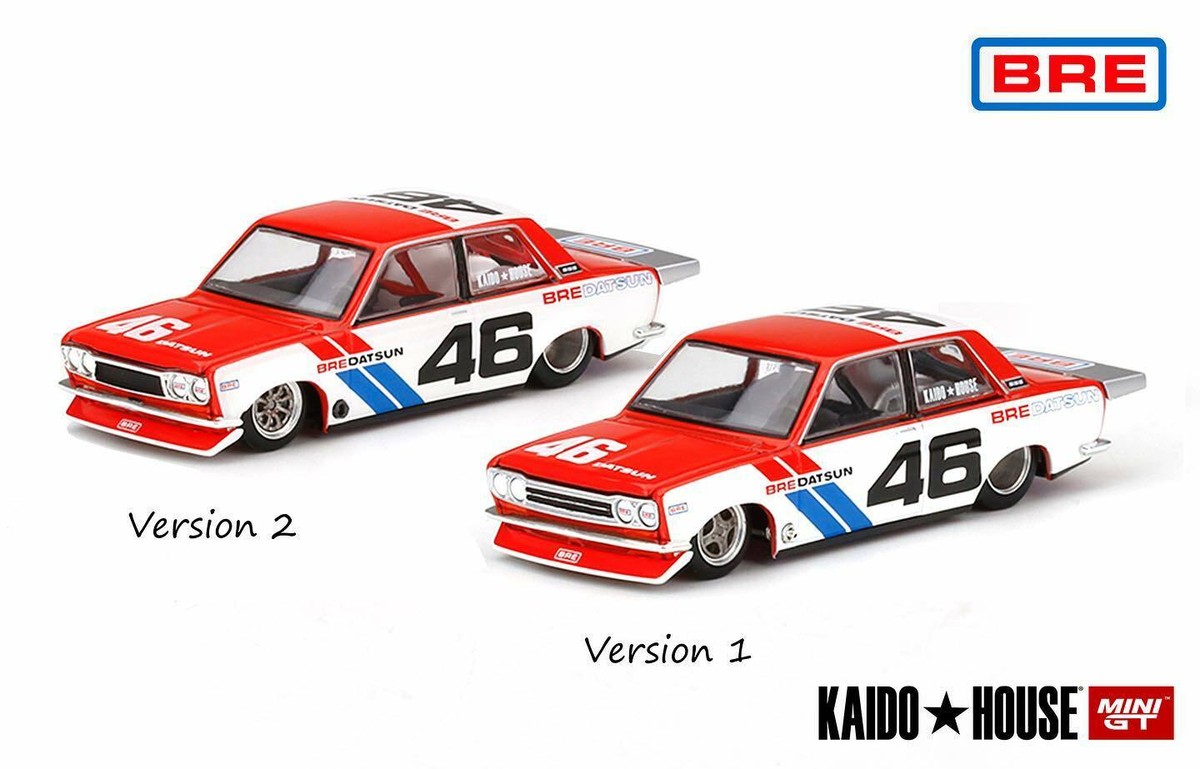 Kaido House 1:64 Datsun 510 Pro Street BRE #46 Version 1 & 2
