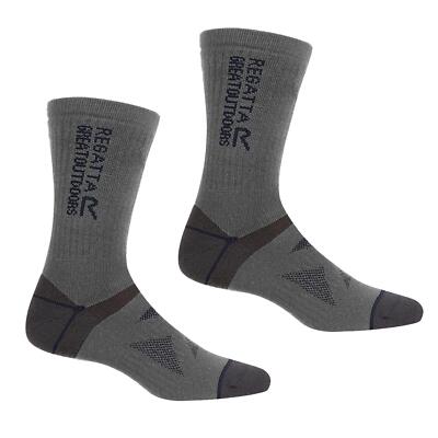 Regatta Adult Wool Hiker Socks Pack Merino Blend Ventilation Comfort 