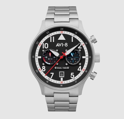 AVI-8 Hawker Hurricane Black Dial Chronograph Quartz AV-4088-11 Men's Watch
