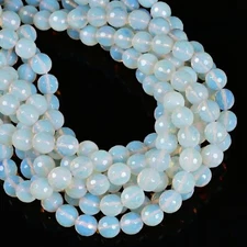 Opalite Faceted Round Beads Size 4mm 6mm 8mm 10mm 12mm 15.5" Strand