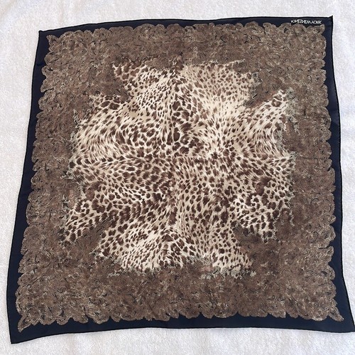 Jones New York scarf Bundle Brown Navy Square Oblong - Picture 5 of 8