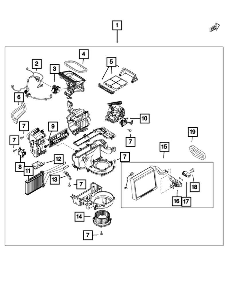 New Genuine Mopar Heater Core Tubes Seal (20172019) OE 68314274AA eBay