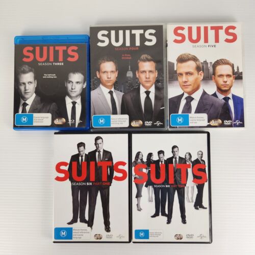 Suits Complete Season 3 4 5 6 Blu Ray + DVD TV Series Bundle Lot Meghan Markle