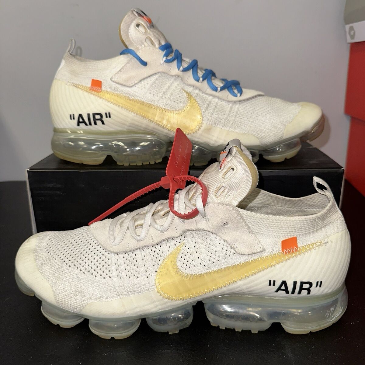 NIKE x OFF-WHITE AIR VAPORMAX WHITE AA3831-100 THE TEN NIKE x OFF-WHITE AIR VAPORMAX WHITE AA3831-100 THE TEN