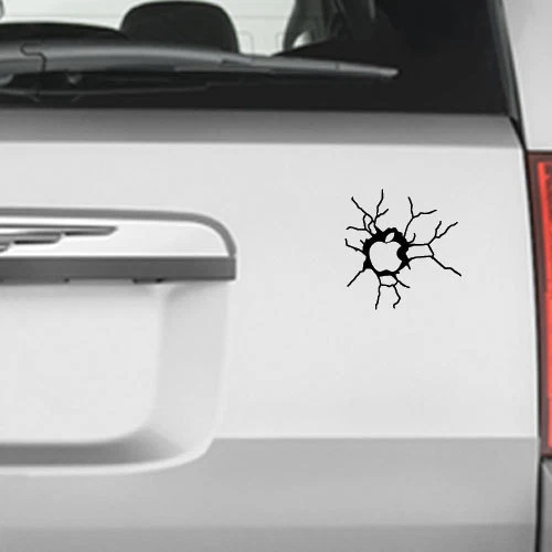 Macbook Broken Crack Fun Vinyl Decal for Apple Macbook Air & Pro 13" 13.3" 15"  - Image 2 of 4