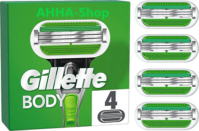 GILLETTE BODY RASIERKLINGEN 4 STÜCK NEU