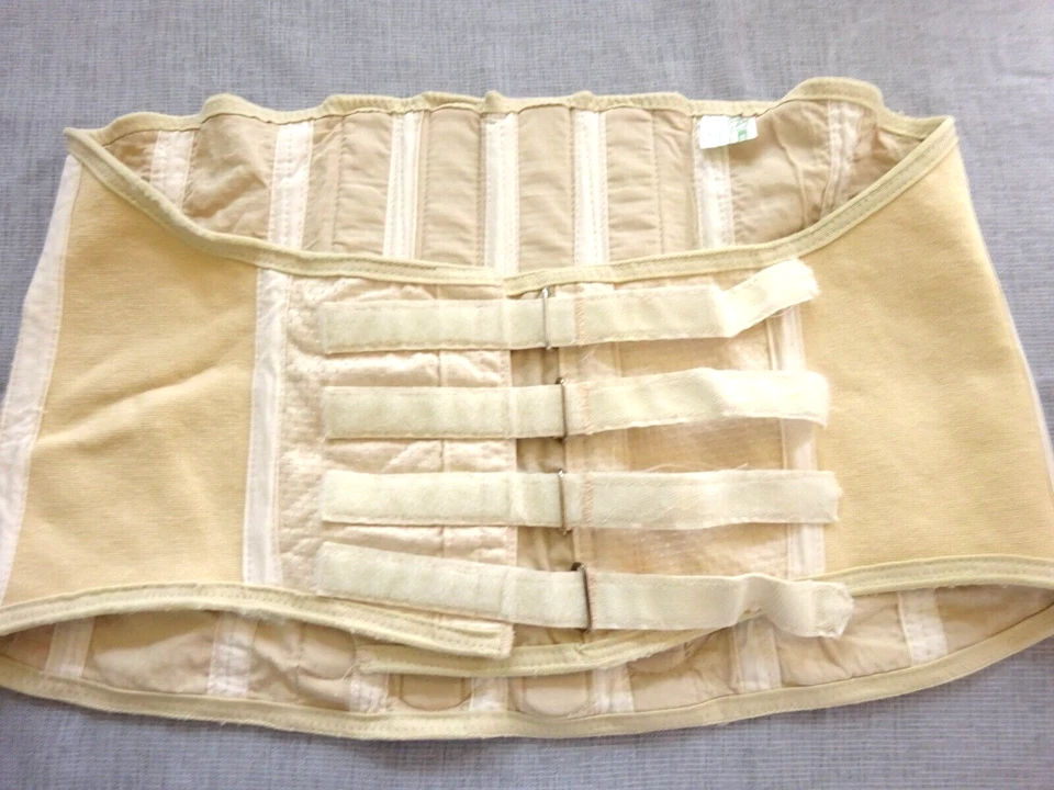 Corset gaine vintage armature sangle "WIESSIER SA" XXXL FR54/56 US22/24 UK26/28 - Photo 3/4