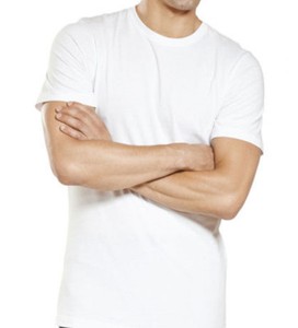 Lot-6-Pack-Mens-100-Cotton-Crew-Neck-Tagless-T-Shirt-Undershirt-Tee-White-S-XL