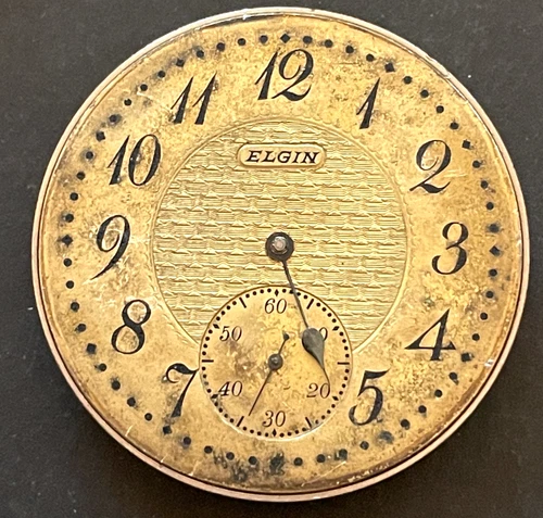 Antique 1910 Elgin Grade 359 Pocket Watch Movement Running Ticks 14s 17j USA