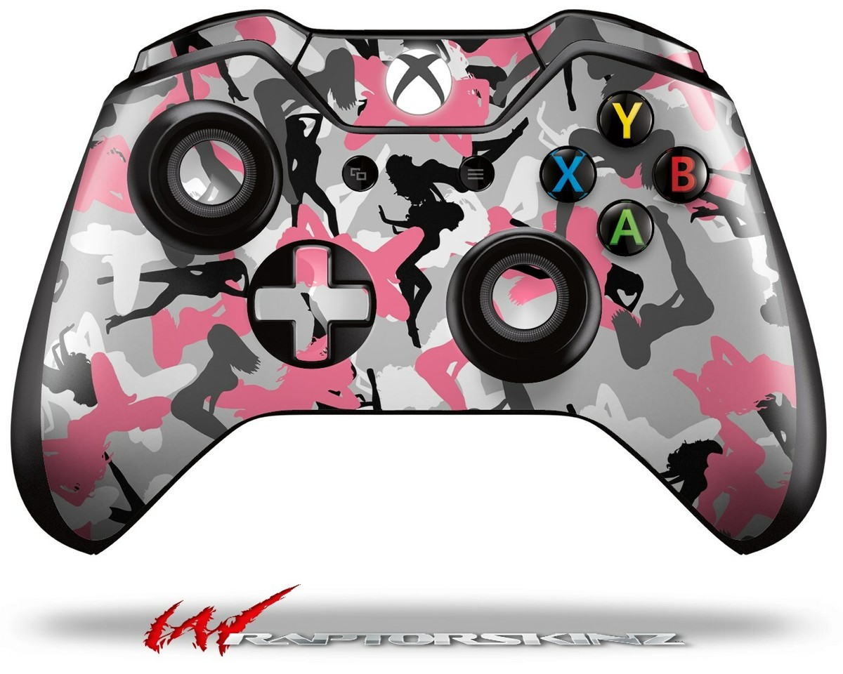 Sexy Girl Silhouette Camo Pink Skin for XBOX One Controller