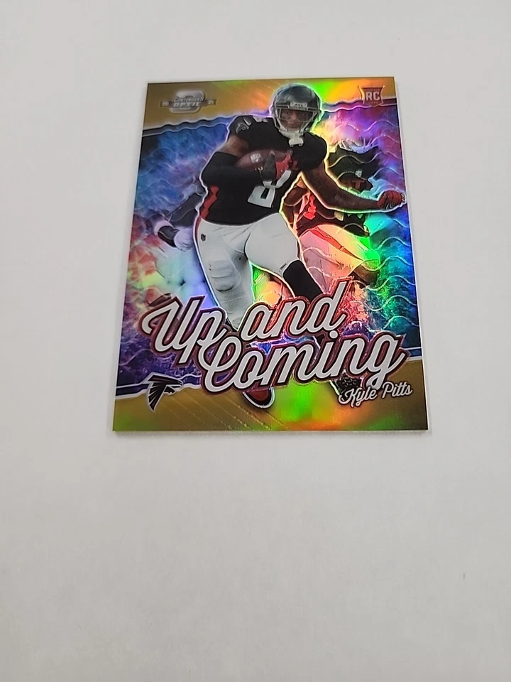 2021 Panini Contenders Optic Gold Prizm Kyle Pitts RC Up Coming 3/10 {ZB} - Image 2 of 4