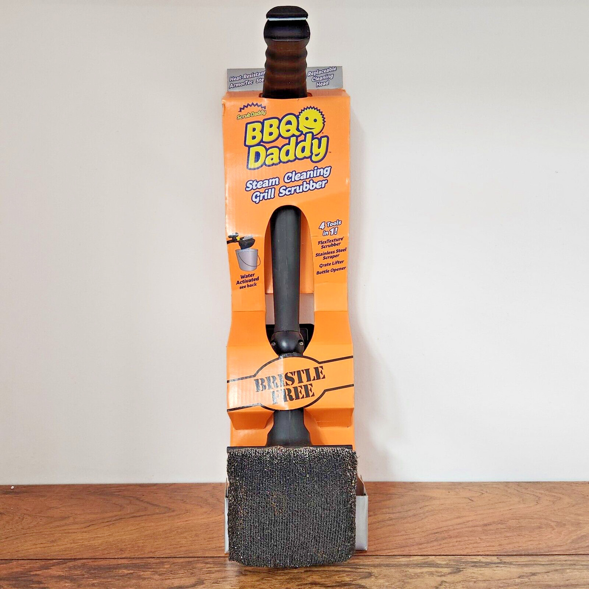 Scrub Daddy BBQ Daddy Grill Brush Head Refill - Bristle Free Steam Cleaning  Scrubber for BBQ Daddy