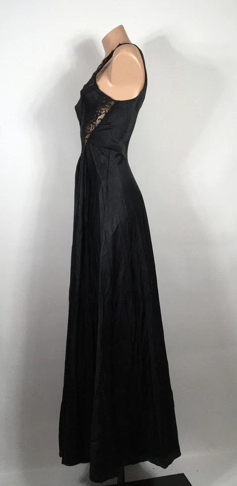 Vintage Silky Nylon Full Sweep Maxi Chemise Nightgown Slip Dress Undercover Wear - Image 4 of 4