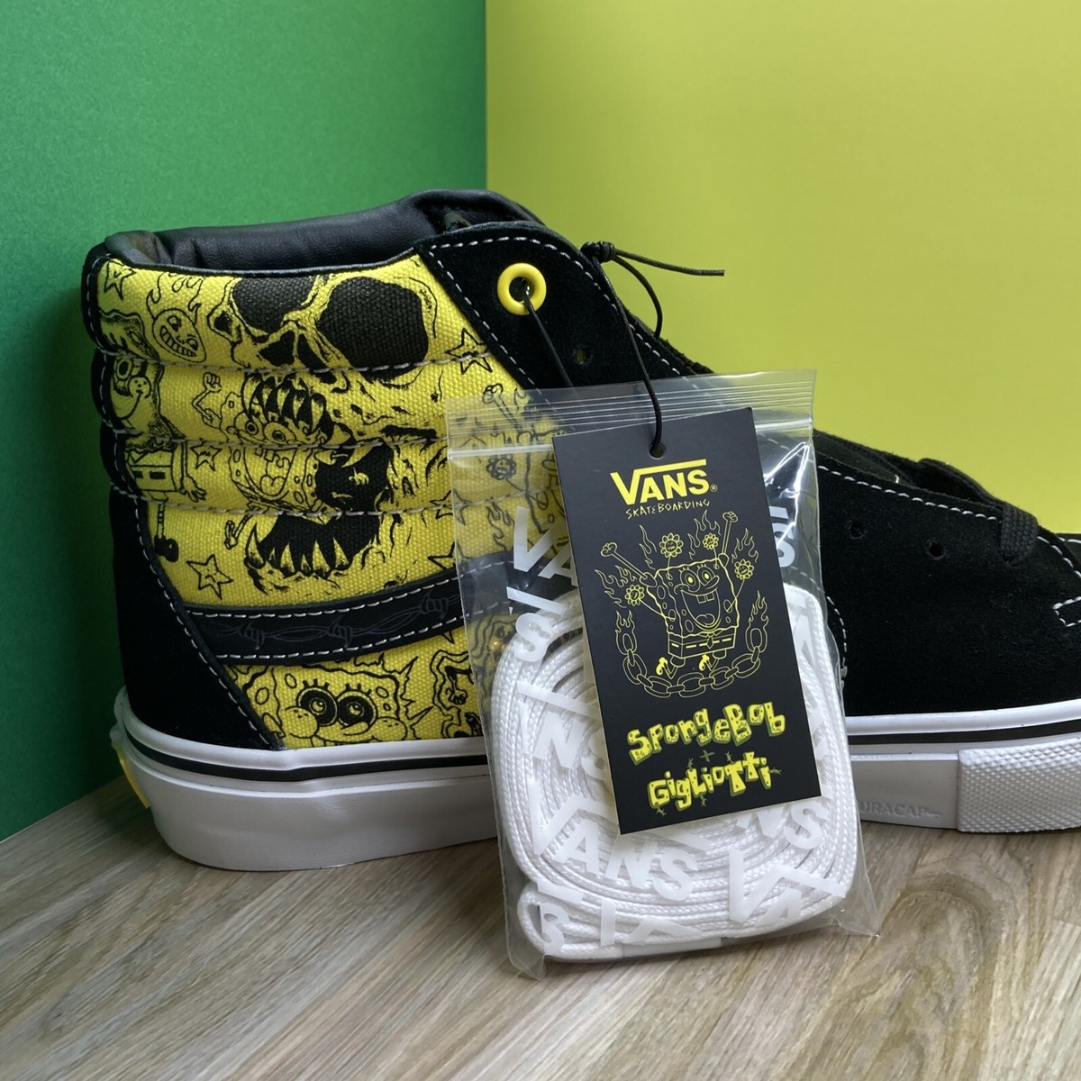 Vans x SpongeBob SquarePants Skate SK8-Hi Gigliotti Gold Skate 