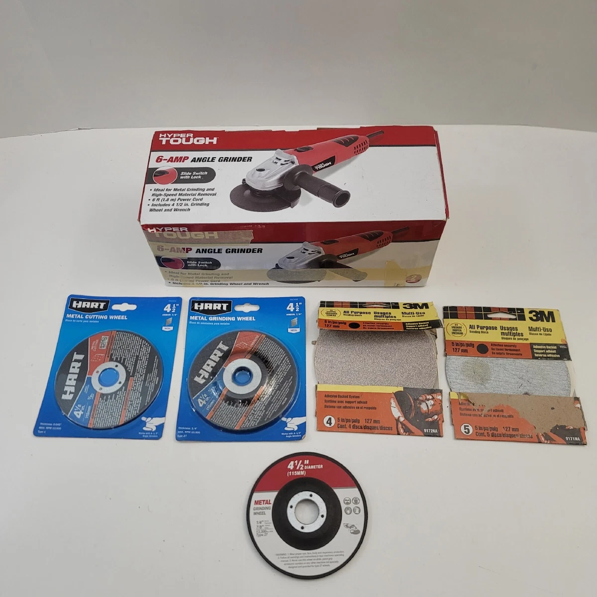 Hyper tough 6 cheap amp angle grinder