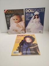 Lot of 3 DOLL READER Magazines January July and August 1995