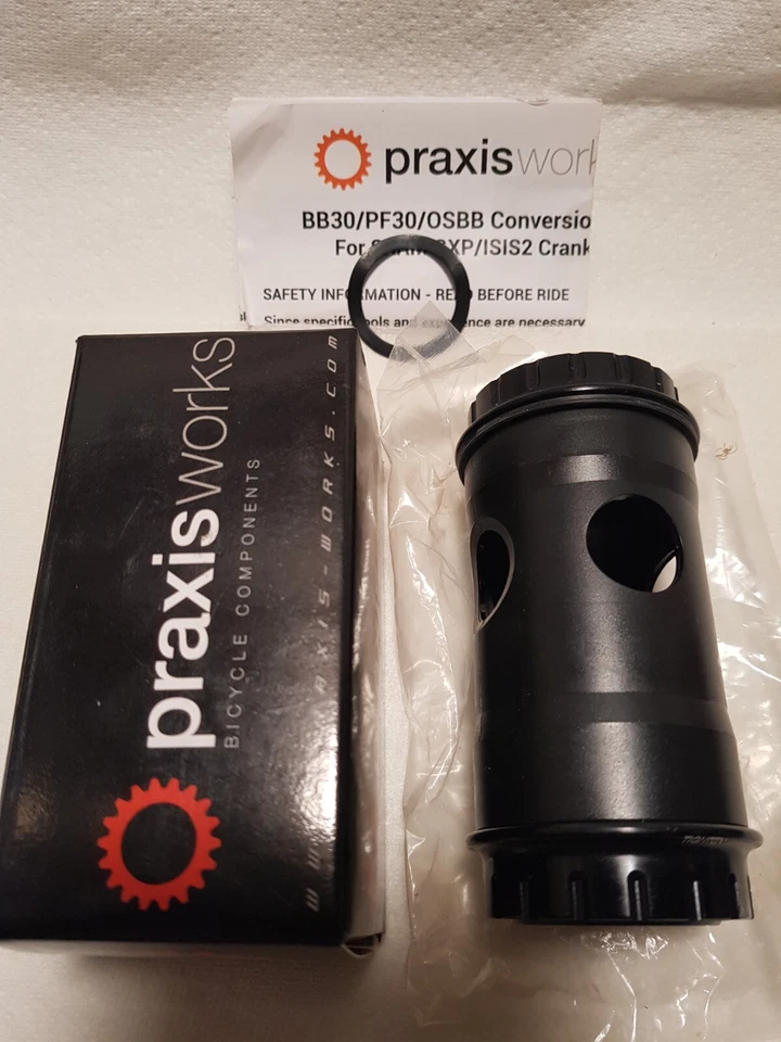 Praxis BB30 PF30 Conversion Bottom Bracket to  SRAM GXP ISIS2 73mm MTB Crankset - Image 3 of 4