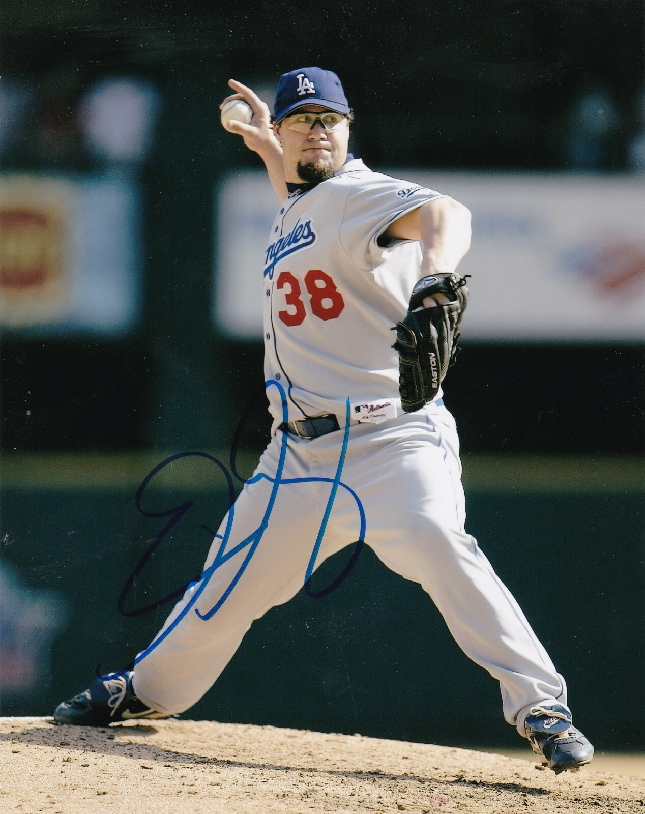 Eric Gagne Autographed Signed Los Angeles Dodgers ACTION 8x10 
