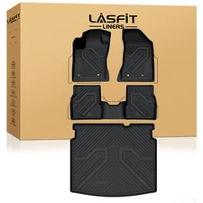 LASFIT Floor Mats for Jeep Compass 2018-2026 Custom 1st & 2nd Row & Cargo Mat