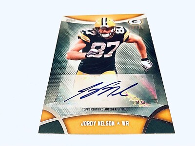 Jordy Nelson 2013 Topps Football Mini Silver Autograph #/35 Packers