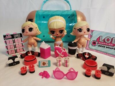 LOL Surprise Doll and Accessory Lot Case As If Baby Drag Racer