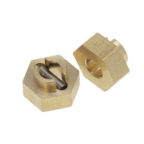Gold Brass Hex Adapter Set for AXIAL SCX24 AXI90081 1/24 RC Crawler Car Upgrade - Picture 7 of 7