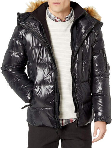 $495 Designer Rare S13 Men's Army Diesel Removable Faux Fur Hood Puff Jacket XL - Picture 3 of 7